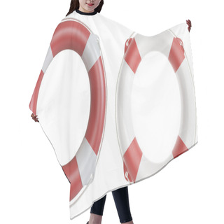 Personality  Set Of Life Buoys. 3d Illustration High Resolution Hair Cutting Cape