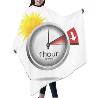 Personality  Clock Switch To Summer Time Daylight Saving Time Hair Cutting Cape