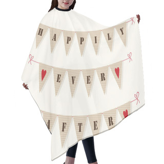 Personality  Happily Ever After Bunting Flags Hair Cutting Cape
