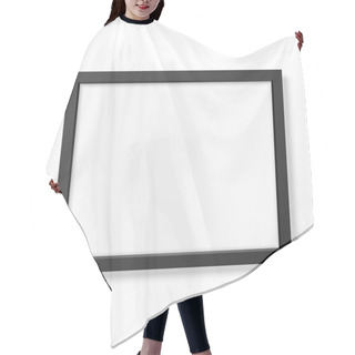 Personality  Realistic Black Frame A4 Hair Cutting Cape