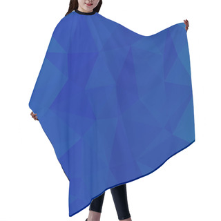 Personality  Vector Abstract Irregular Polygon Background With A Triangular Pattern In Sky Blue Colors Hair Cutting Cape