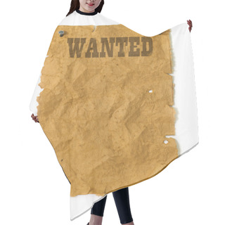 Personality  Wild West Wanted Poster Hair Cutting Cape