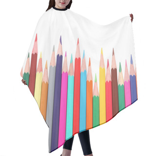 Personality  Colorful Pencils Hair Cutting Cape