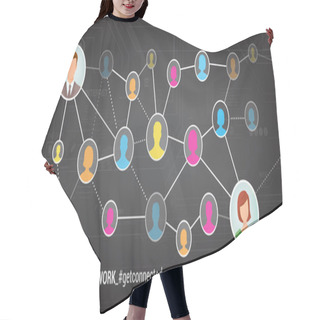 Personality  Social Media Network Hair Cutting Cape