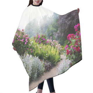Personality  Art Flowers In The Morning In An English Park Hair Cutting Cape