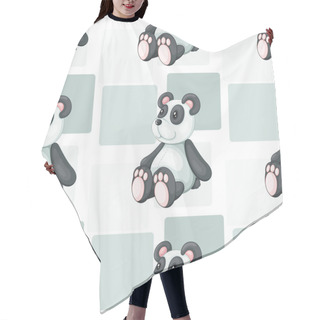 Personality  Panda Hair Cutting Cape