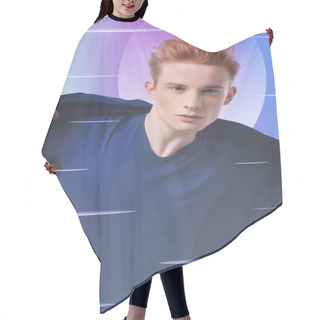 Personality  Young Man Looking At You Hair Cutting Cape