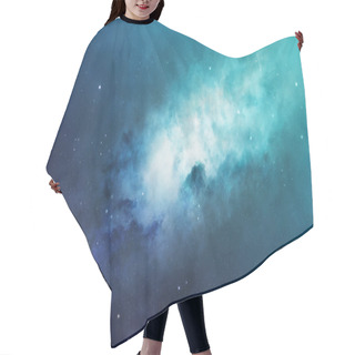 Personality  Blue And Green Nebula Hair Cutting Cape