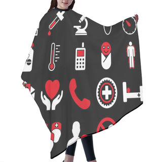 Personality  Medical Bicolor Icons Hair Cutting Cape