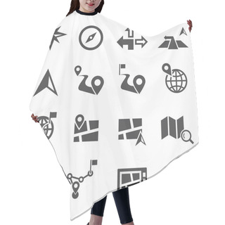 Personality  Navigation Icon Hair Cutting Cape