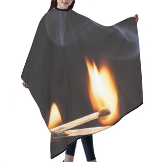 Personality  Match With The Flame Isolated Hair Cutting Cape