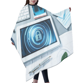 Personality  Web Security And Technology Concept   Hair Cutting Cape