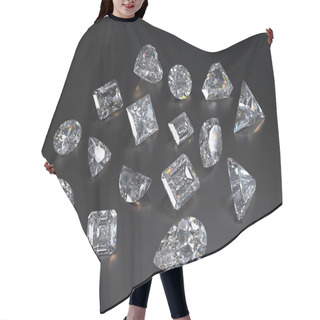 Personality  Visualization Of Various Diamond Hair Cutting Cape