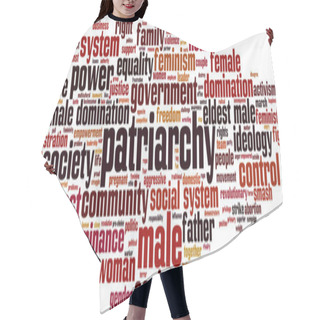 Personality  Patriarchy Word Cloud Concept. Collage Made Of Words About Patriarchy. Vector Illustration  Hair Cutting Cape
