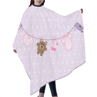 Personality  Baby Girl Shower Hair Cutting Cape