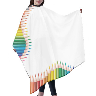 Personality  Frame Of Colored Pencils Hair Cutting Cape