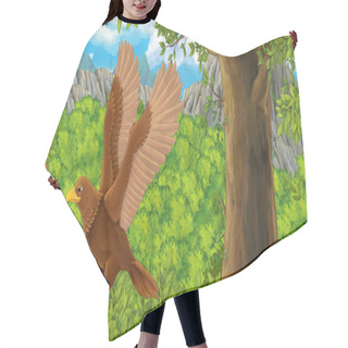 Personality  Cartoon Bird - Eagle Flying In The Forest Hair Cutting Cape
