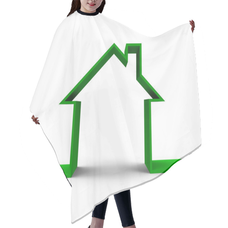 Personality  House outline concept hair cutting cape