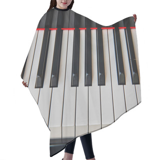 Personality  Close Up View Of Piano Keys Hair Cutting Cape