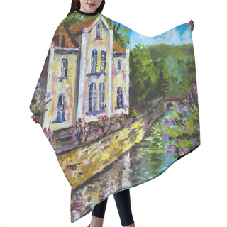 Personality  Illustration Of House Hair Cutting Cape