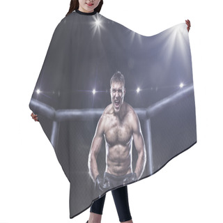 Personality  Ultimate Mma Fighter In A Octagon Cage Hair Cutting Cape