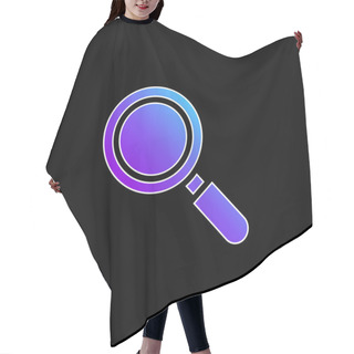 Personality  Active Blue Gradient Vector Icon Hair Cutting Cape