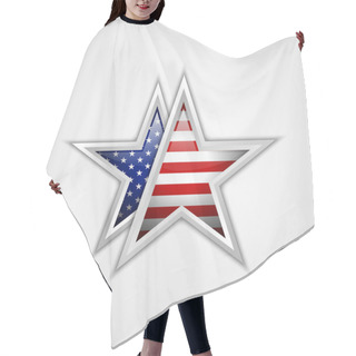 Personality  American Star Hair Cutting Cape
