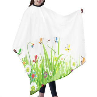 Personality  Summer Meadow Beautiful Hair Cutting Cape