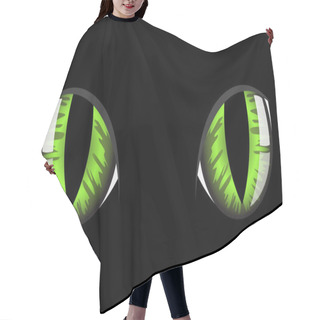 Personality  Green Cat Eyes Hair Cutting Cape