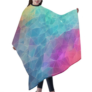 Personality  Colorful Background With Mosaic Lines, Geometric Pattern Hair Cutting Cape