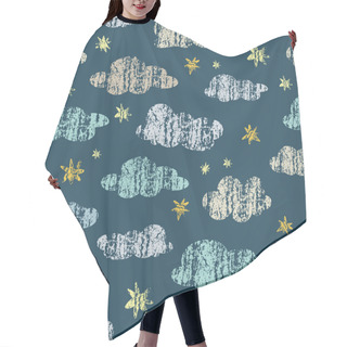 Personality  Pattern Of Clouds And Stars. Hair Cutting Cape