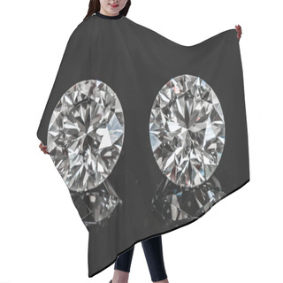 Personality  Two Diamonds On Black Background Hair Cutting Cape
