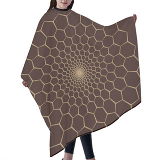 Personality  Abstract Hexagons Background Hair Cutting Cape