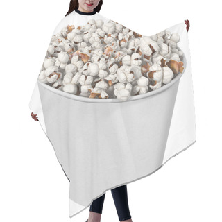Personality  White Glass With Popcorn, 3d Illustration Hair Cutting Cape