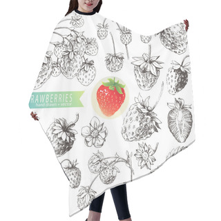 Personality  Strawberries. Hair Cutting Cape