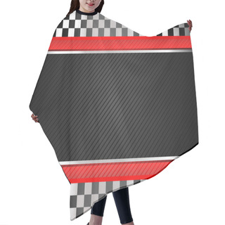 Personality  Racing Black Striped Background Hair Cutting Cape