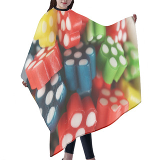 Personality  Sweet Candies, Closeup Hair Cutting Cape