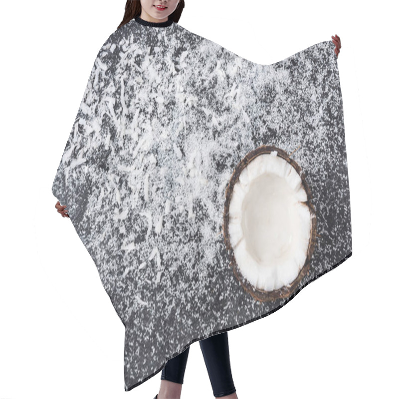 Personality  Halved coconut and shavings   hair cutting cape