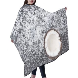 Personality  Halved Coconut And Shavings   Hair Cutting Cape