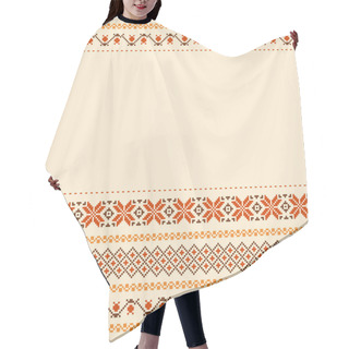 Personality  Folk Style Textile Background Hair Cutting Cape