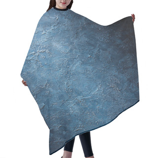 Personality  Rough Textured Blue Wall Background Hair Cutting Cape