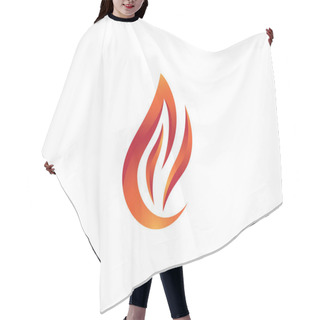 Personality  Fire Flame Logo Template Vector Icon Oil, Gas And Energy Logo Concept Hair Cutting Cape