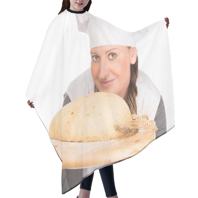 Personality  Backer With Bread Dough Hair Cutting Cape