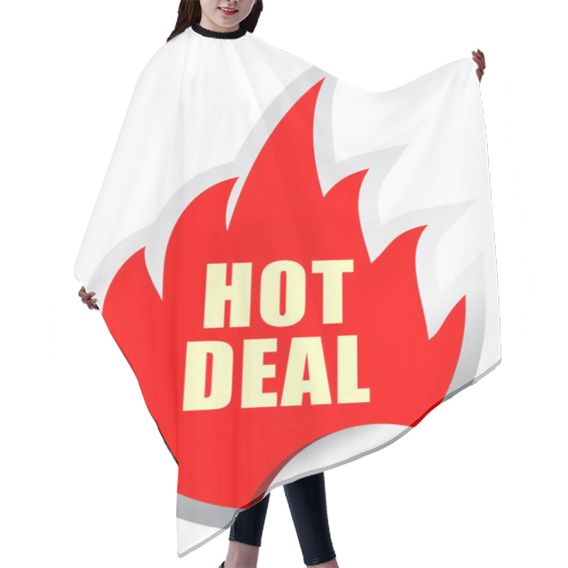 Personality  Hot Deal Vector Sticker Hair Cutting Cape