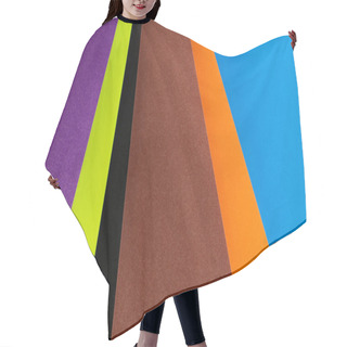 Personality  Abstract Geometric Background With Multicolored Paper Stripes Hair Cutting Cape
