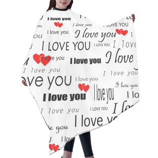 Personality  Seamless Valentine Pattern Hair Cutting Cape