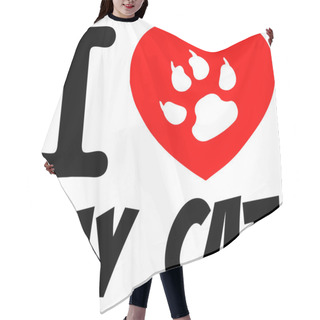 Personality  I Love My Cat Hair Cutting Cape