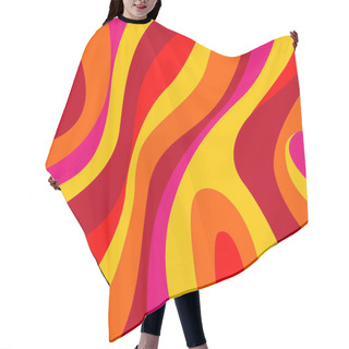 Personality  Sixties Graphic Hair Cutting Cape