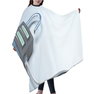 Personality  Secured Access Banner - Digital Padlock Hair Cutting Cape