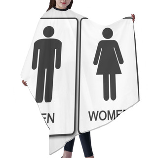 Personality  Restroom Sign Hair Cutting Cape